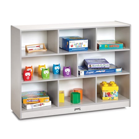 Jonti-Craft Rainbow Accents Super-Sized Single Mobile Storage Unit, Gray 2691JCWW000